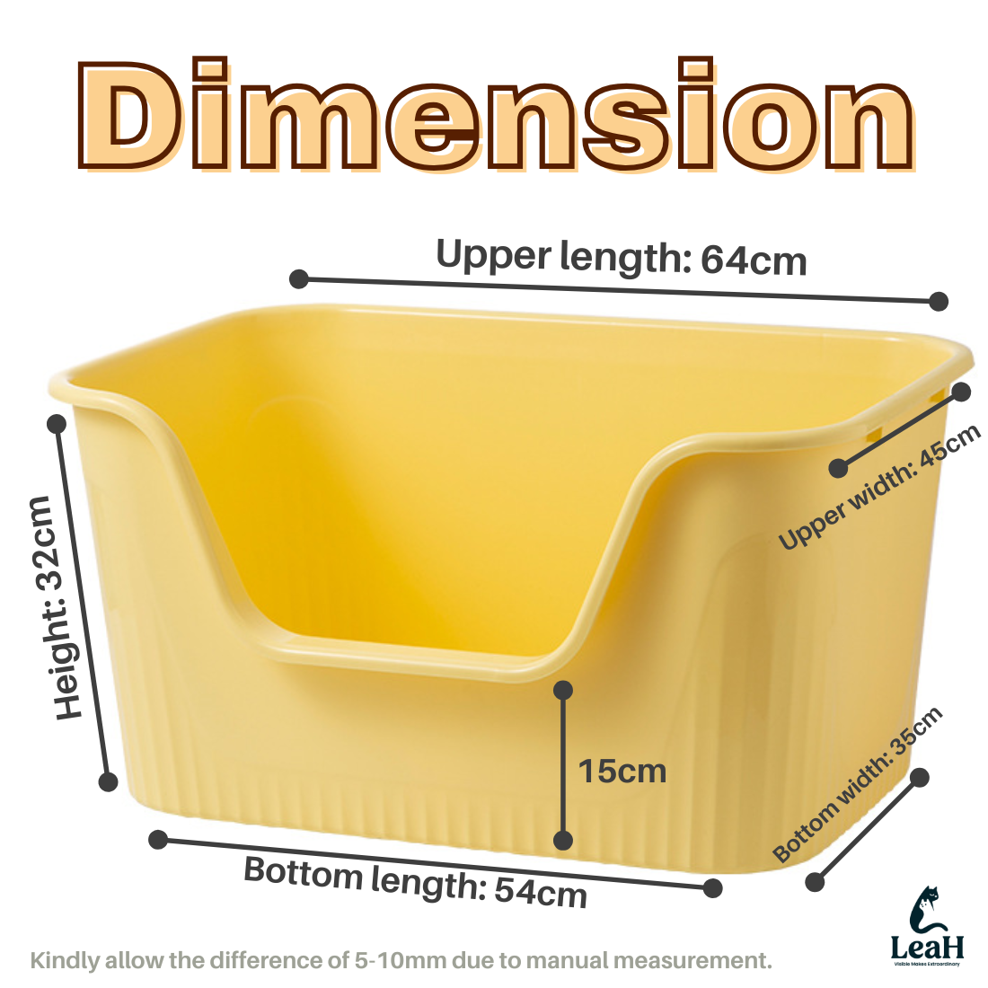 Jumbo XXL Cat Litter Box